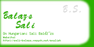 balazs sali business card